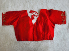 Load image into Gallery viewer, RED PARTY WEAR DESIGNER READYMADE BLOUSE
