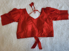 Load image into Gallery viewer, HAKOBA PARTY WEAR DESIGNER BLOUSE IN RED

