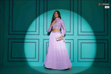 Load image into Gallery viewer, PARTY WEAR LEHENGA IN  LAVENDER
