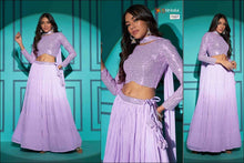 Load image into Gallery viewer, PARTY WEAR LEHENGA IN  LAVENDER
