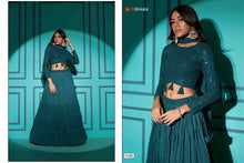 Load image into Gallery viewer, PARTY WEAR LEHENGA IN  PISTA GREEN
