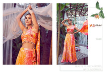 Load image into Gallery viewer, ORANGE BRIDAL WEDDING LEHENGA CHOLI
