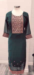 KURTHI WITH ROSE GOLD EMBROIDERY