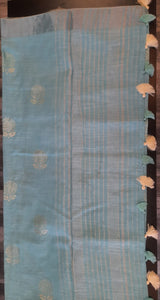 PRINTED COTTON LINEN SAREE