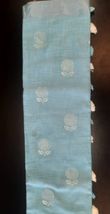 PRINTED COTTON LINEN SAREE