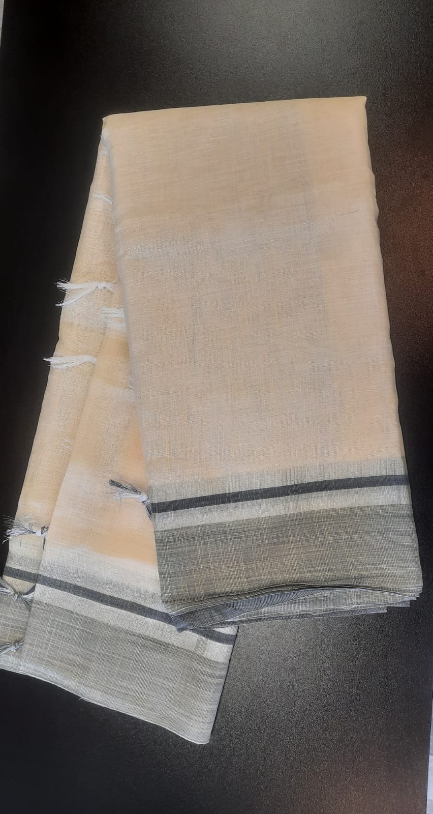 COTTON LINEN SAREE