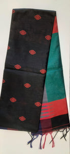 KHADI SILK MULTICOLOR SAREE