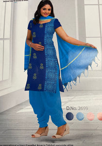 Women's unstitched salwar material