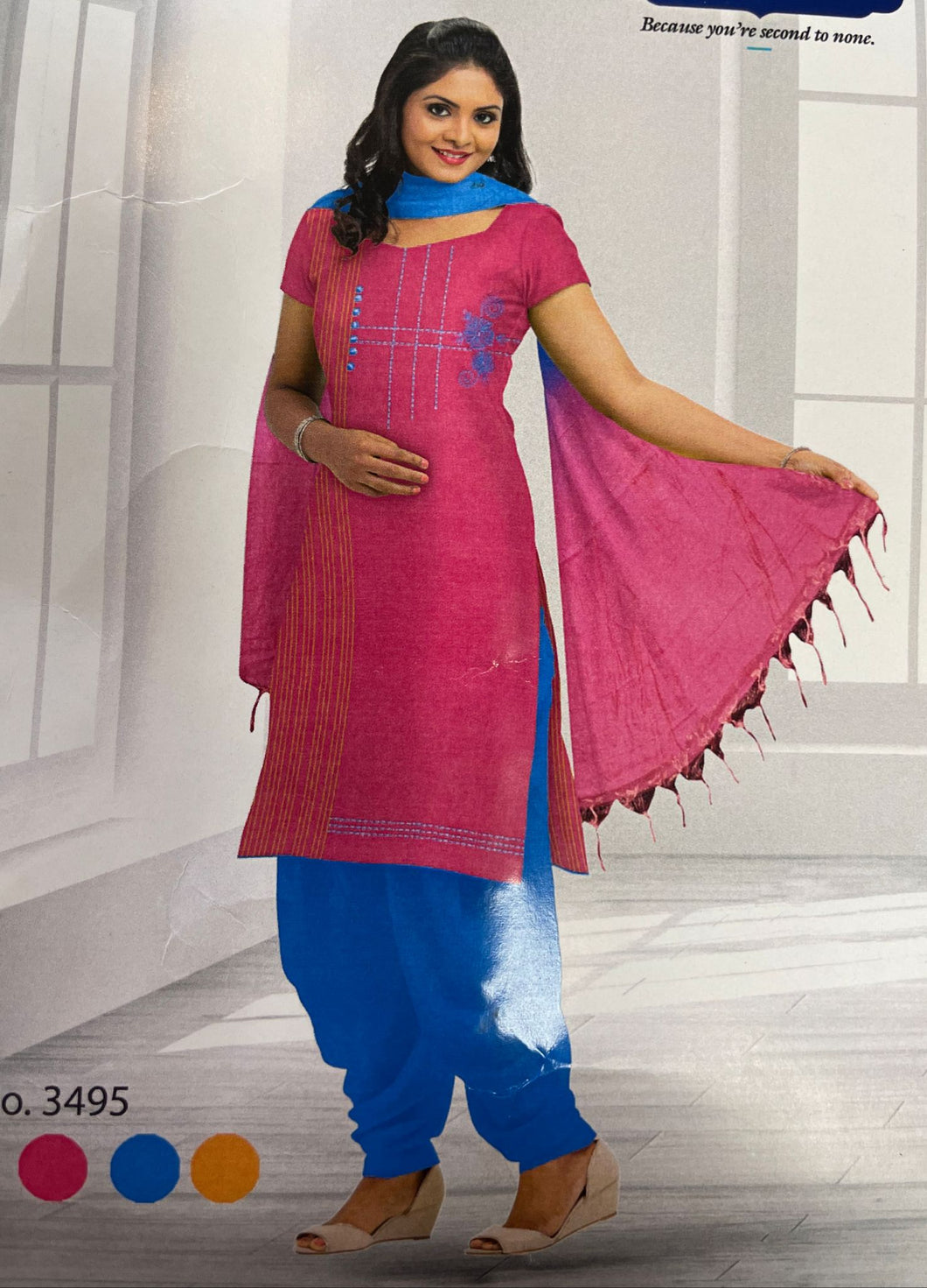 Unstitched salwar material