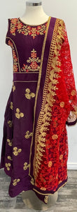 EMBROIDERY ANARKALI SET