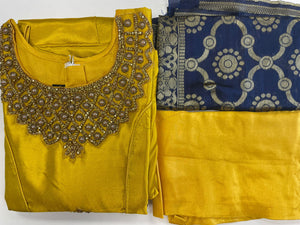 ANARKALI WITH BANARASI DUPATTA