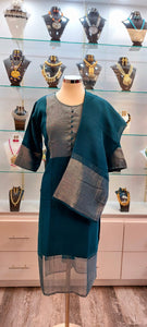 Blooming Georgette Kurti With Dupatta