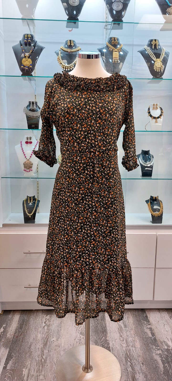 Frock Style Printed Kurti