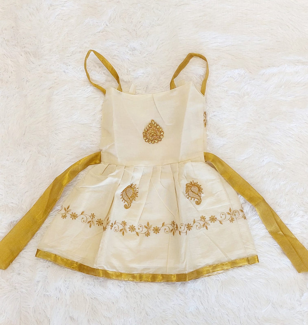 Kasavu dress hot sale for babies